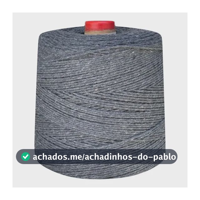 Linha De Crochê Colorida Eco Brasil 6 Fios 1 Kg Barbante Cor Chumbo
