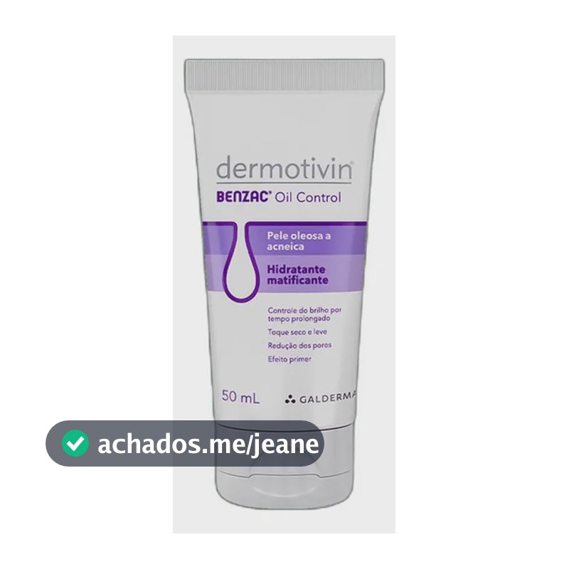Dermotivin Benzac Oil Control - Hidratante Facial 50ml Oleosa Dia/noite