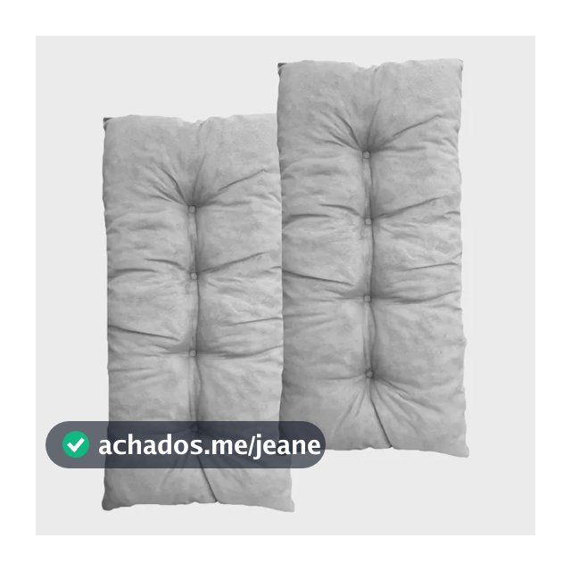 2 Almofadas Grande 95x45 Para Áreas Internas Cadeiras Bambu