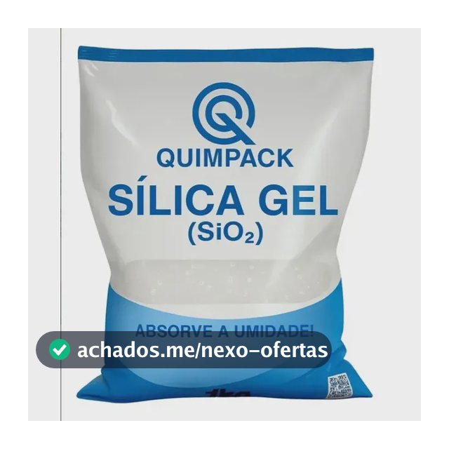 Sílica Gel Branca Desumidificante 1-3mm Quimpack Pct C/1kg