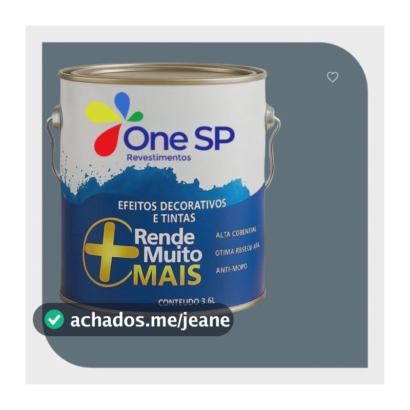 Tinta Parede Acrílica 3,6l Antimofo Cores Suvinil Rende Mais Azul Astral Fosco