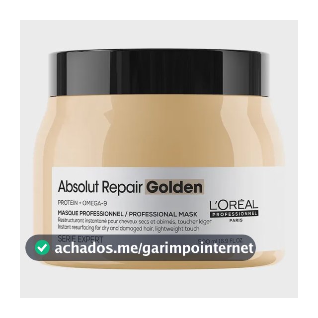 L'oréal Absolut Repair Máscara 500ml Nutre E Repara Todo Tipo De Cabelo