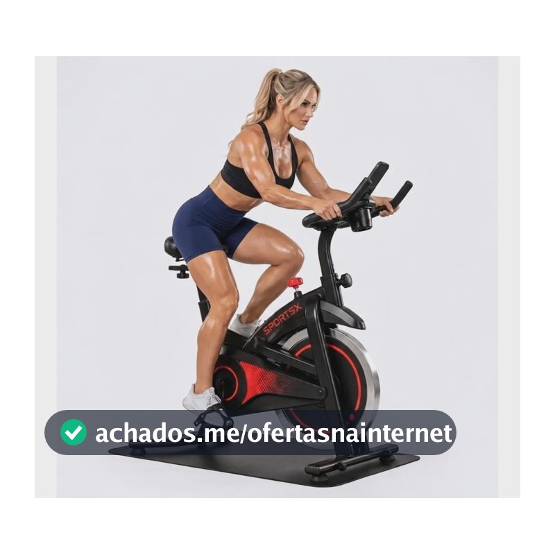 Bicicleta Ergométrica Spinning 150 Kg Treino Casa Porta Copo Preto Nao Se Aplica