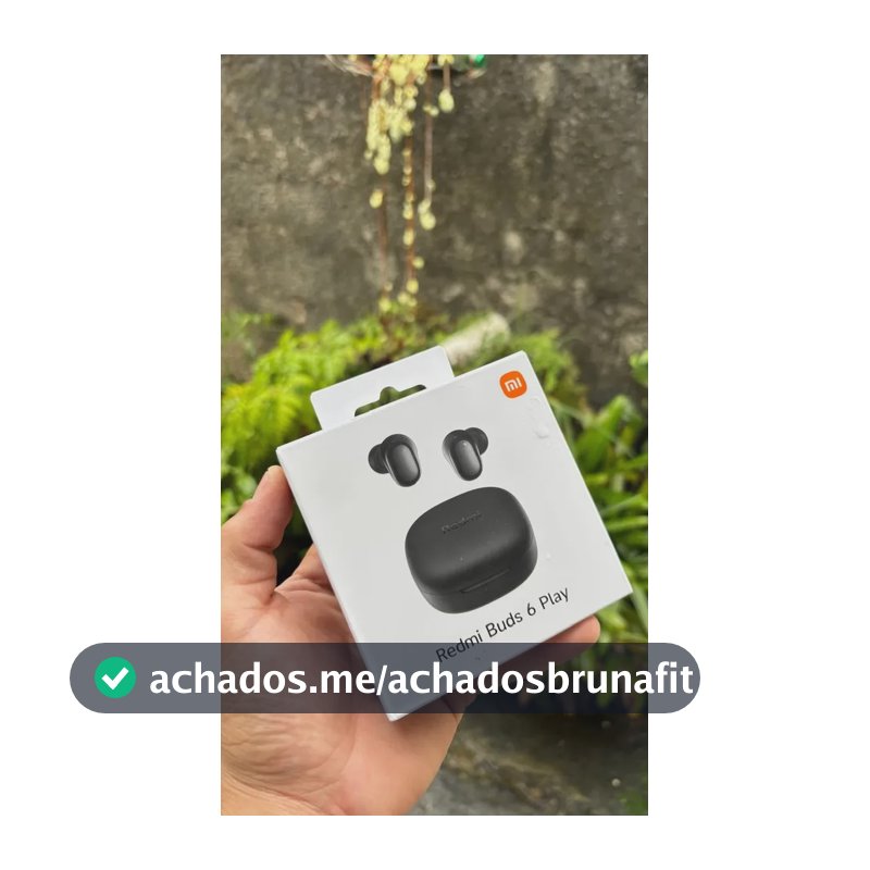 Fone De Ouvido Sem Fio Xiaomi Redmi Buds 6 Play Preto