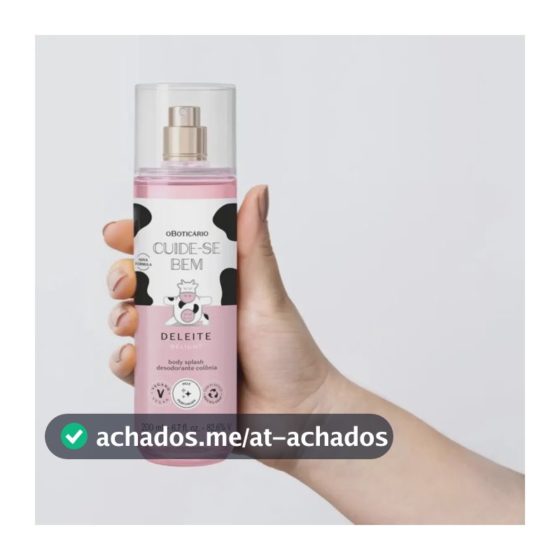 Body Splash Cuide-se Bem Deleite O Boticario 200ml