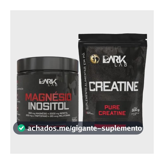 Magnésio Taurina Maracujá + Creatina Pura 500g Dark Lab