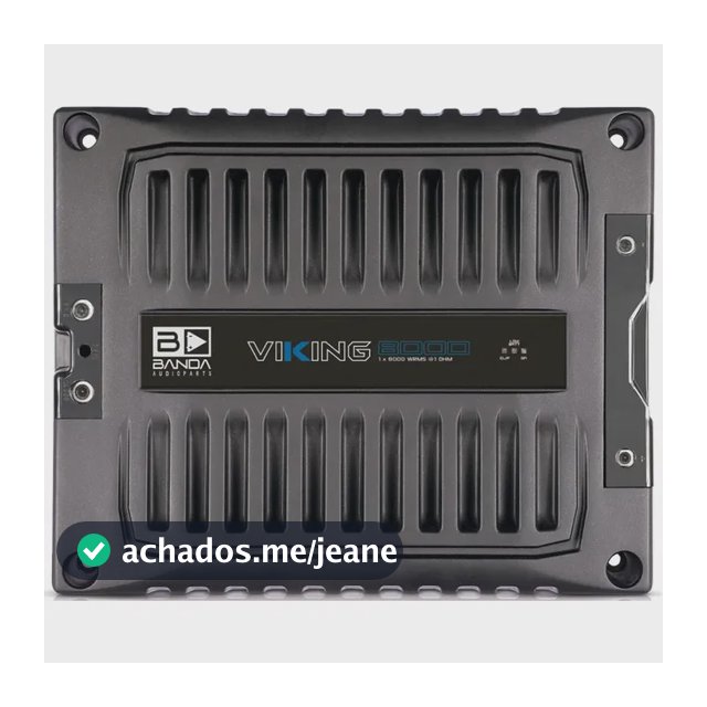 Amplificador Automotivo Banda Viking 8000 1 Ohm 8000rms Novo Preto