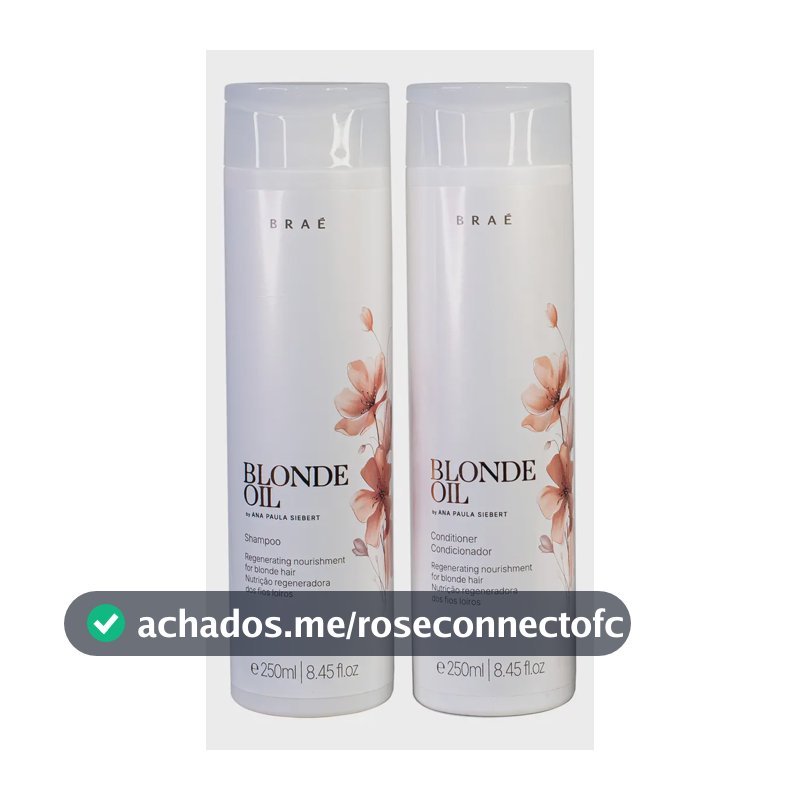 Braé By Ana Paula Siebert Blonde Oil Kit Shampoo e condicionador
