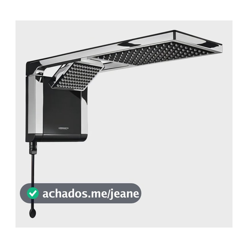 Chuveiro Elétrico Lorenzetti Acqua Duo Ultra Black Cromado