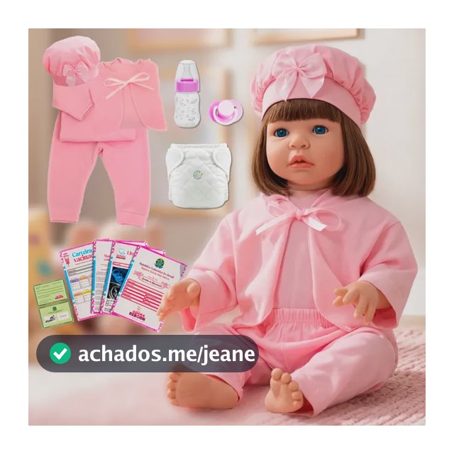 Boneca Bebê Reborn Realista 100% Silicone Pode Dar Banho