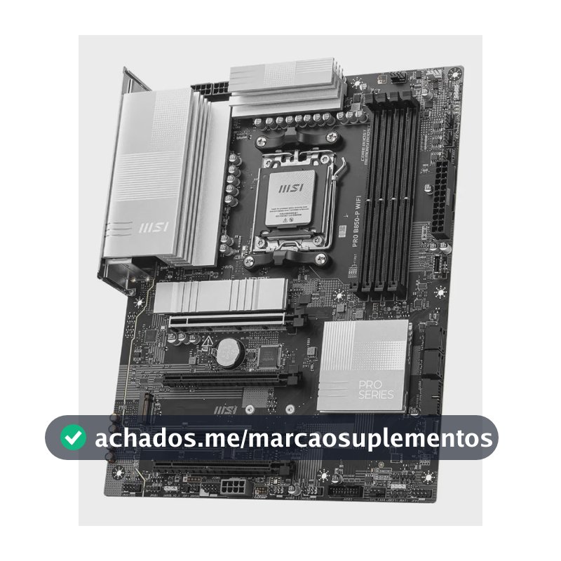 Placa-mãe Msi Pro B850m-p Wifi, Matx, Ddr5, Am5 Preta Cor Preto