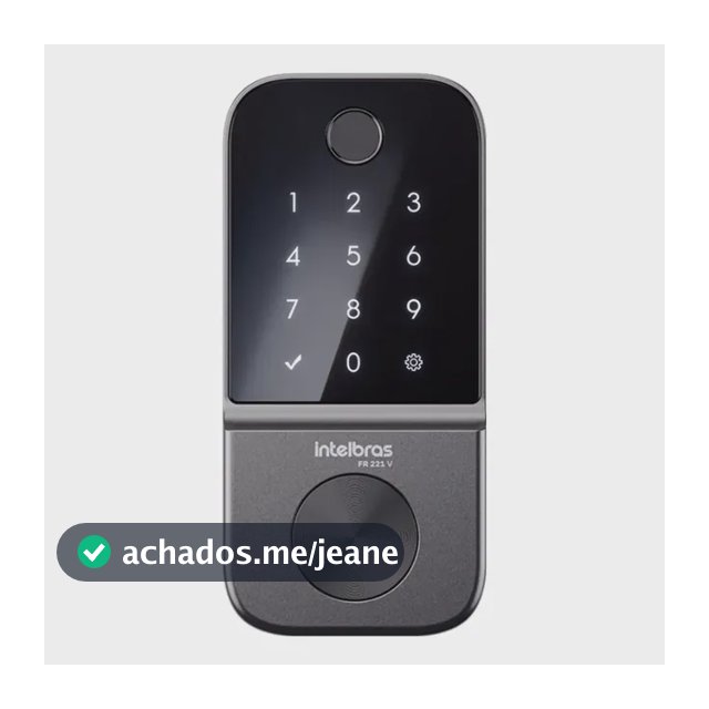 Fechadura Digital De Embutir Biométrica Fr 221v Intelbras Preto