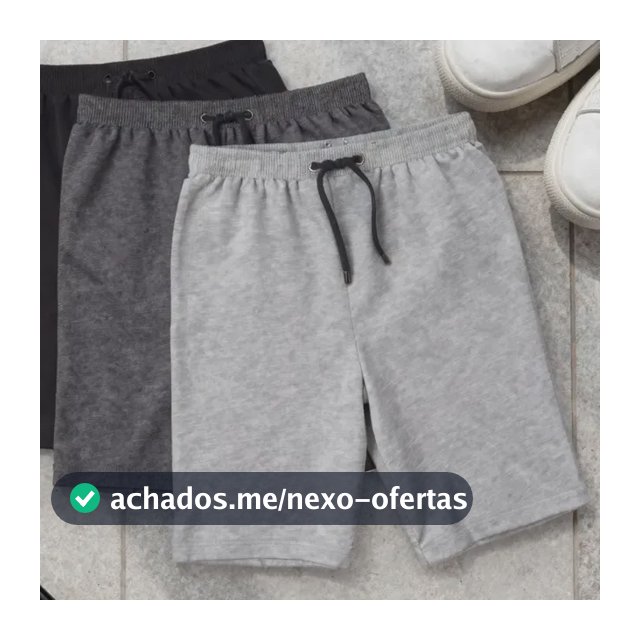 Kit 3 Bermudas Moletom Academia Treino Shorts Moleton Basico