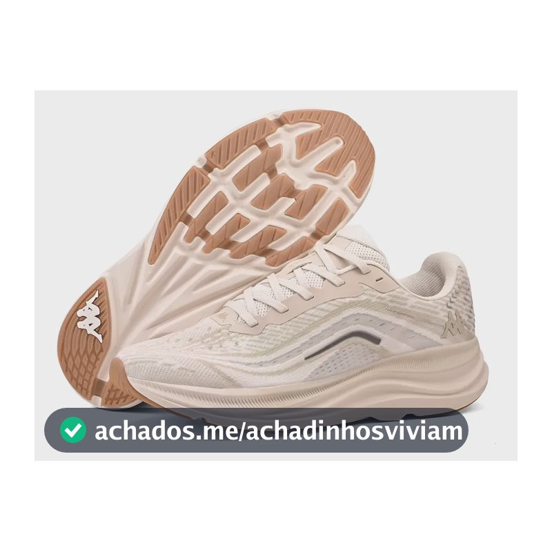 Tênis Kappa Kontroll 2.0 Masculino Feminino Corrida Academia Bege 42