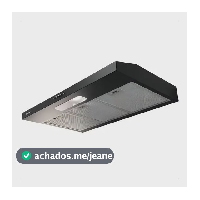 Depurador De Ar Slim 80cm Preto Dps182pt Suggar 3 Velocidades