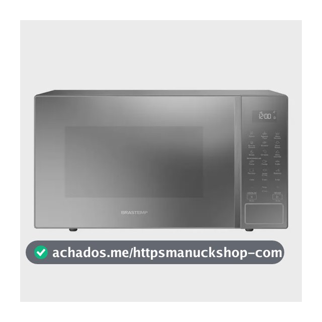 Micro-ondas Brastemp 32L Cinza com Menu Gourmet - BMS46AR