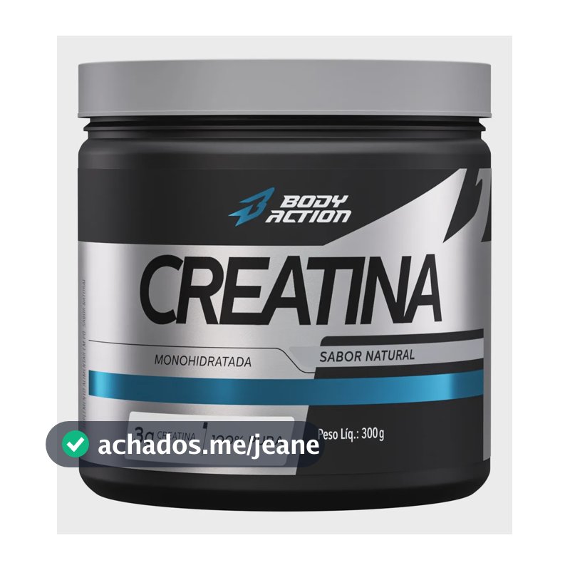Creatina Monohidratada 300g 100% Pura - Bodyaction