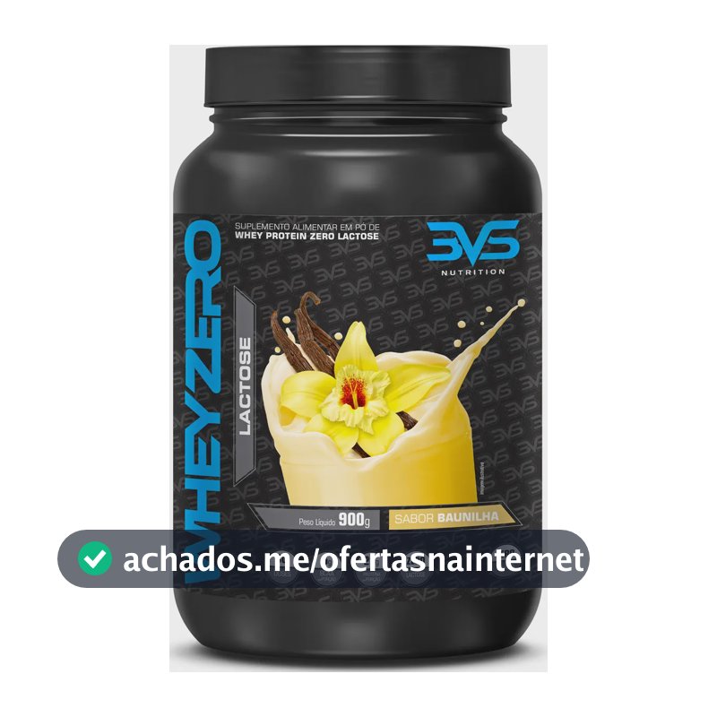 Whey Zero Lactose 900g Sabor: Baunilha - Fórmula Exclusiva com 21g De Proteína Por Dose