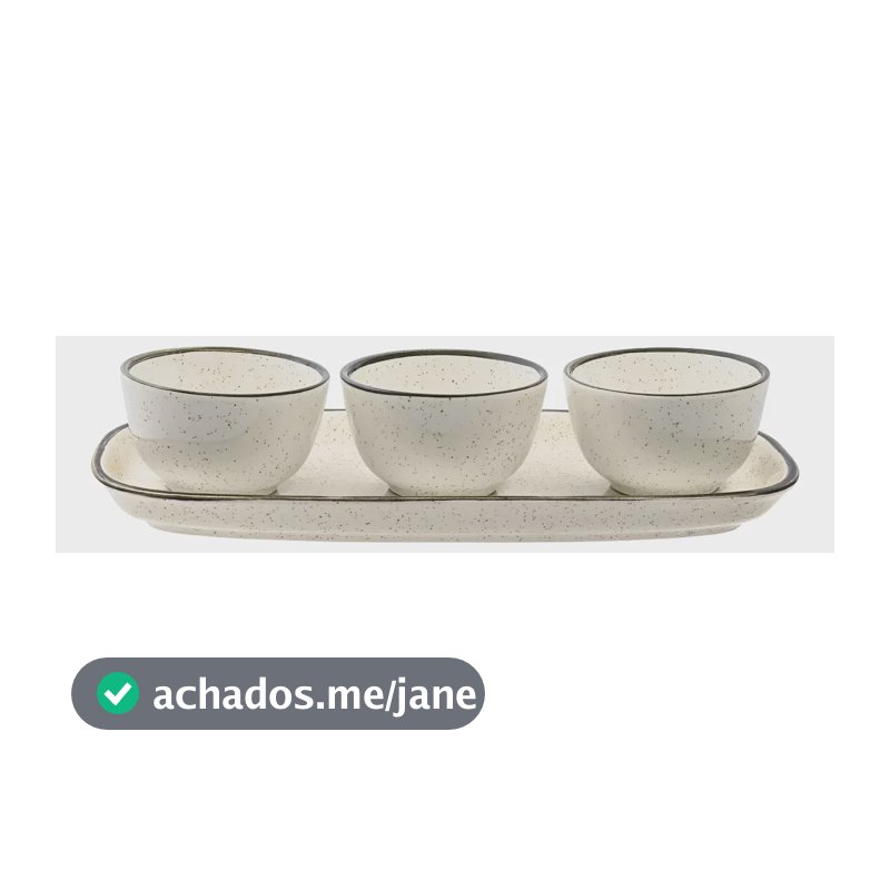 Conjunto Para Servir 4 Peças Brisa Unni Oxford