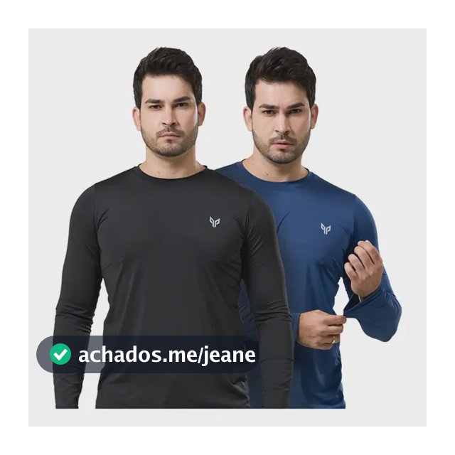 Kit 2 Camiseta Camisa Uvb 50+ Térmica Masculina Blusa Pesca
