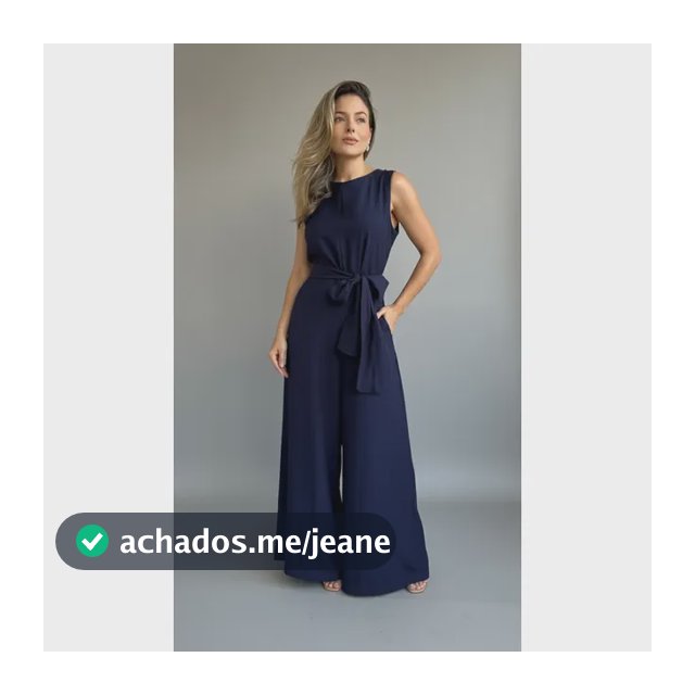 Macacão Bella Feminino Longo Pantalona Alfaiataria Regata