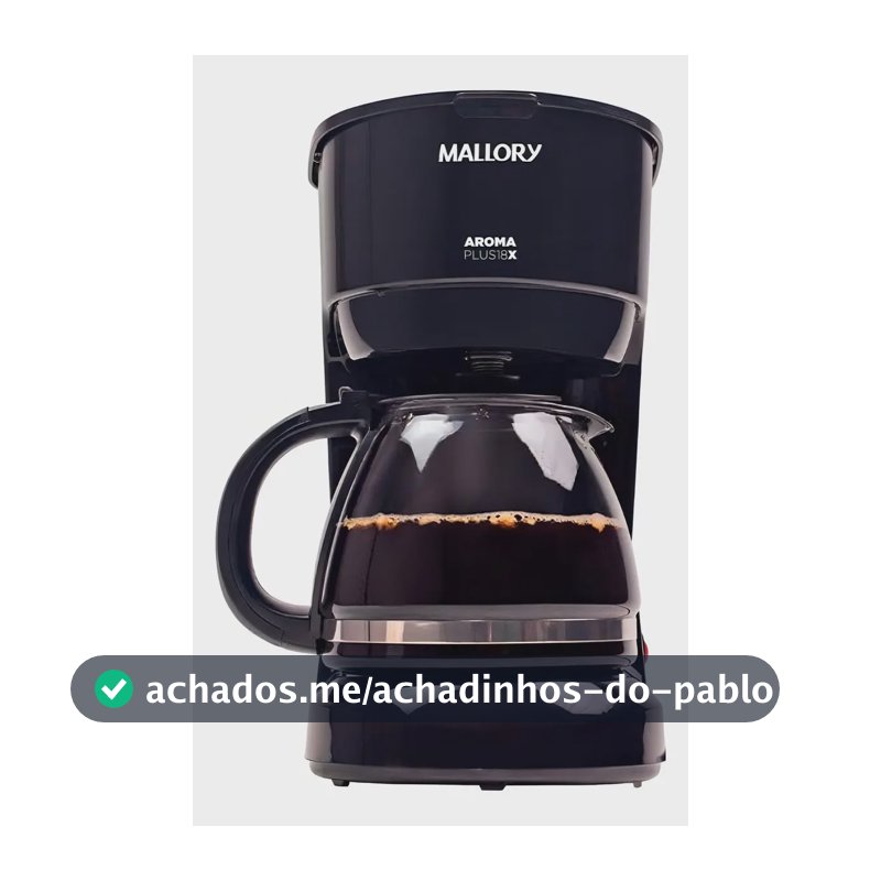 Cafeteira Elétrica Mallory Aroma Plus 18 Xícaras
