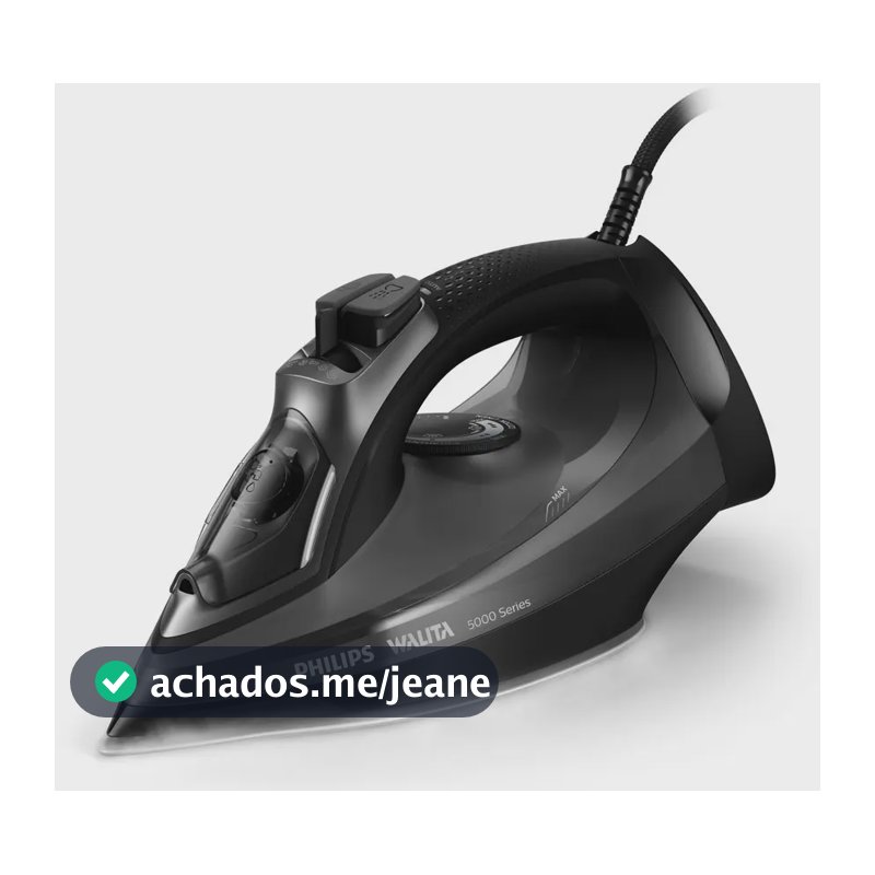 Ferro A Vapor Série 5000 Dst5040 Preto Philips Walita Preto