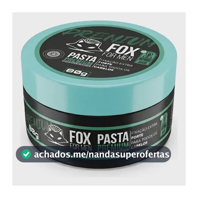 Pomada Para Cabelo Masculino Fox 80g Todos Os Tipos