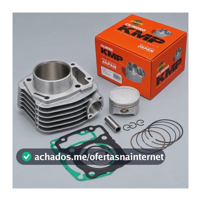 Kit Kmp Cg 160 Titan Fan Cilindro Pistao Anel E Junta Bros