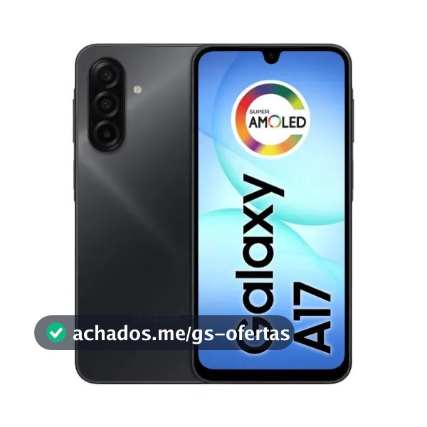 Celular Samsung Galaxy A17 Com Ia, 128gb, 4gb Ram, Câm De 50mp, Tela De 6.7", Nfc, Ip54 - Preto