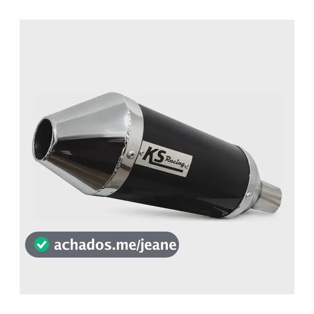 Escapamento Ks Racing Klebão 160 Titan Fan Preto