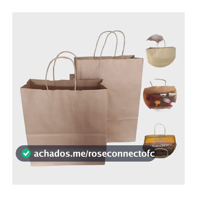 100 Sacola Kraft (p 26x25x12)(m32x23x10) Atacado 50 De Cada Liso