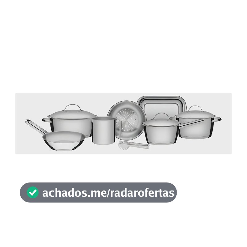 Jogo De Panelas Tramontina Inox Allegra 7 Peças + Pegador