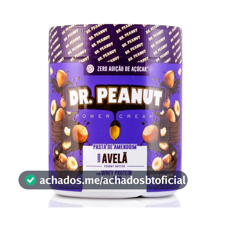Suplemento em pasta Dr. Peanut Gourmet, Pasta de Amendoim Gorduras sabor Avelã x 600g