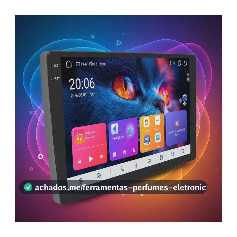 Multimídia Automotiva Torquehammer VPL‐1166 9 Polegadas QLED 8‐Núcleos 6GB+128GB Android14 Carplay Android Auto GPS Câmera 360°