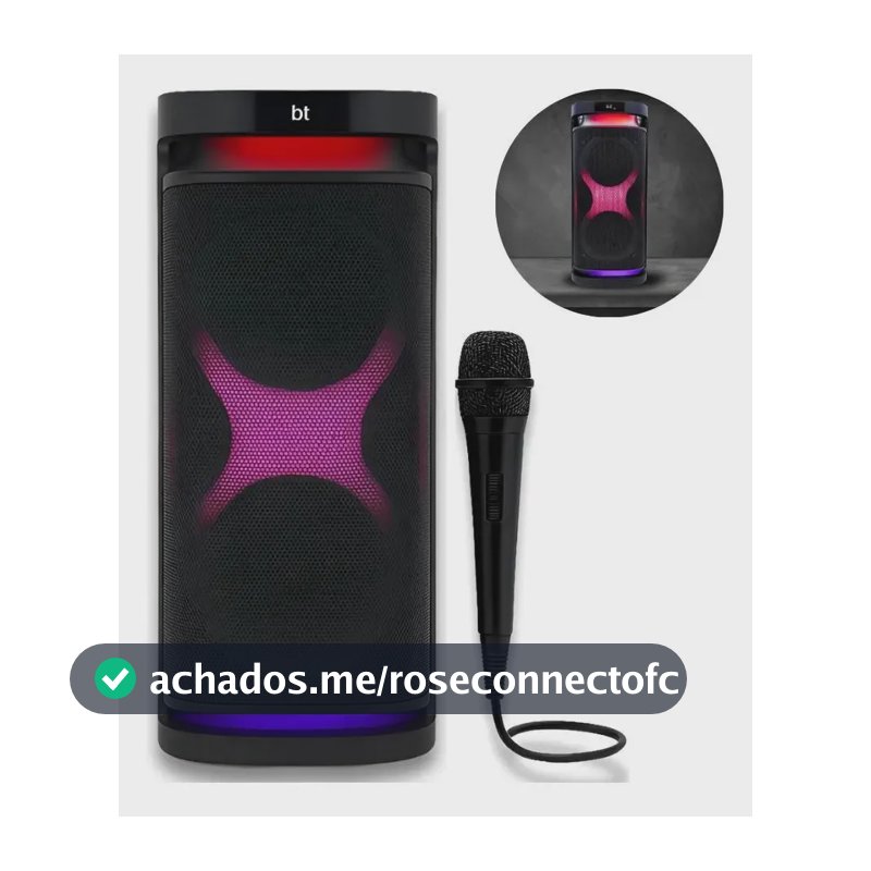 Caixa De Som Bluetooth 160w Led Ideal Para Karaokê