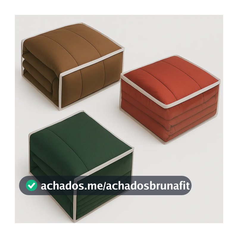 Kit 5 Saco Organizador Multiuso Pmg Embalagem Pvc Cristal 100% Pvc Transoparente