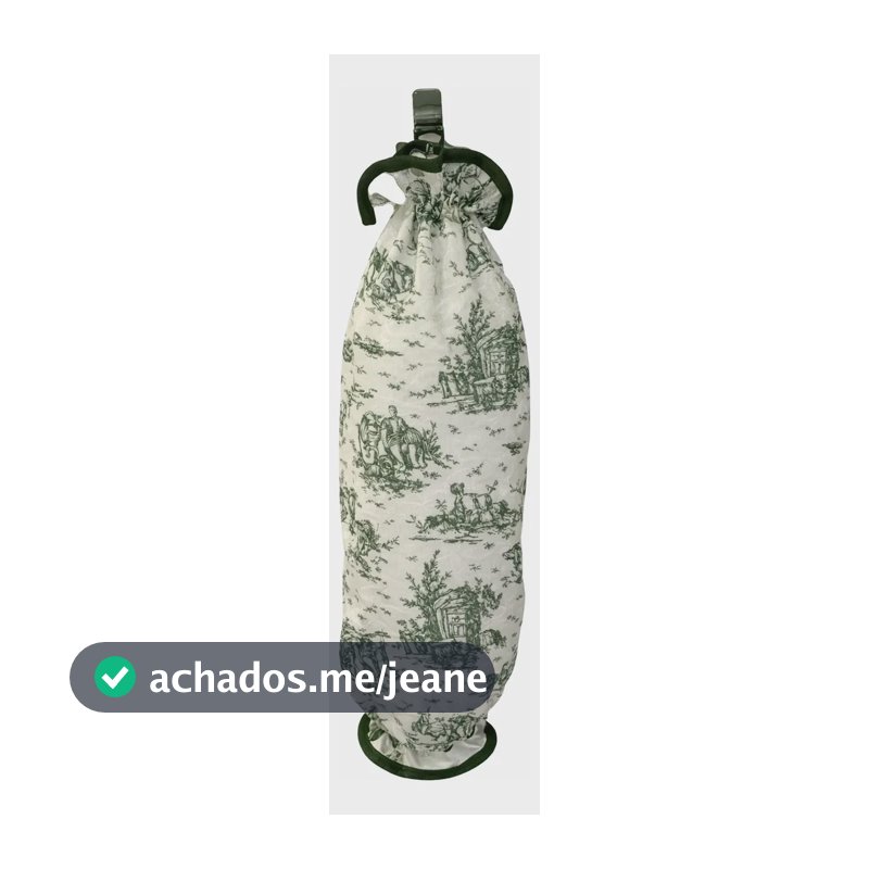 Puxa Saco Organizador De Sacolinhas Cozinha Toile De Jouy Verde Toile De Jouy