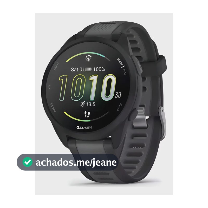 Relógio Garmin Forerunner 165 Music Amoled Preto