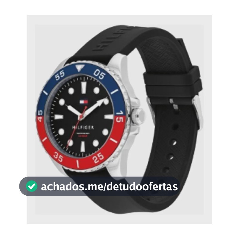 Relógio masculino Tommy Hilfiger Oceanic 1792201 preto