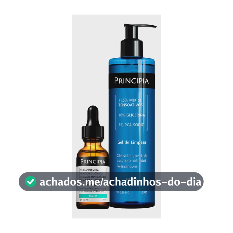 Principia Kit Antiacne Mix-01 + Gel De Limpeza Facial Gl-02 - Todo Tipo De Pele - Dia/noite