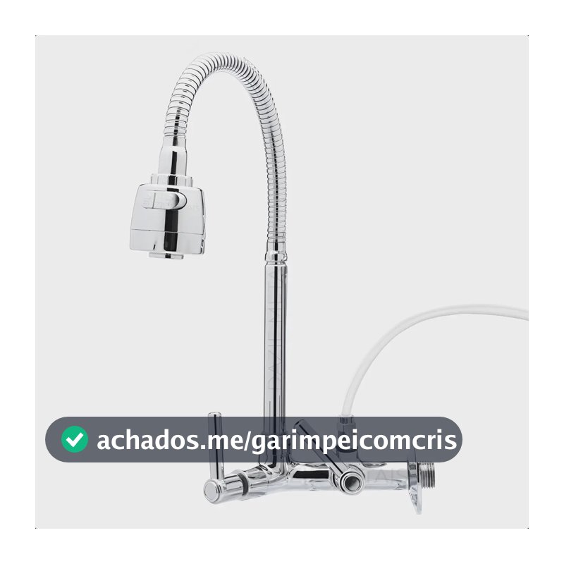 Torneira Gourmet Com Adaptador Saída Para Filtro Ou Purificador Abs 2 Modos De Jato Acionamento 1/4 De Volta Dazie Metais
