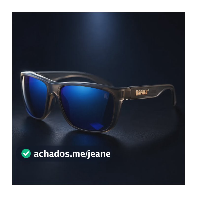 Óculos Rapala Origina  De Sol Polarizado Leve Resistente Azul-celeste Preto