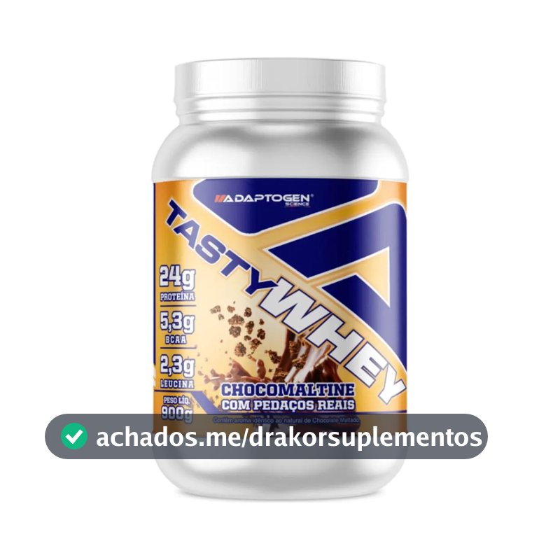 Proteina Para Ectomorfo Tasty Whey Sabor Chocomaltine 900g Sabor Choco Maltine