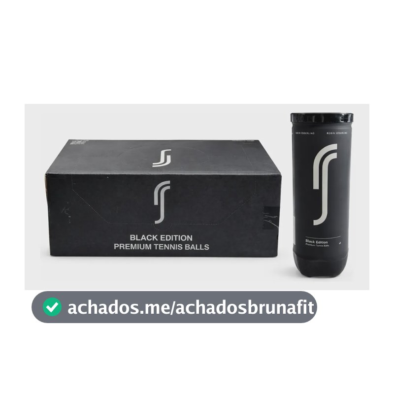 Caixa Bola De Tênis Robin Söderling Black Edition C/24 Tubos Amarelo