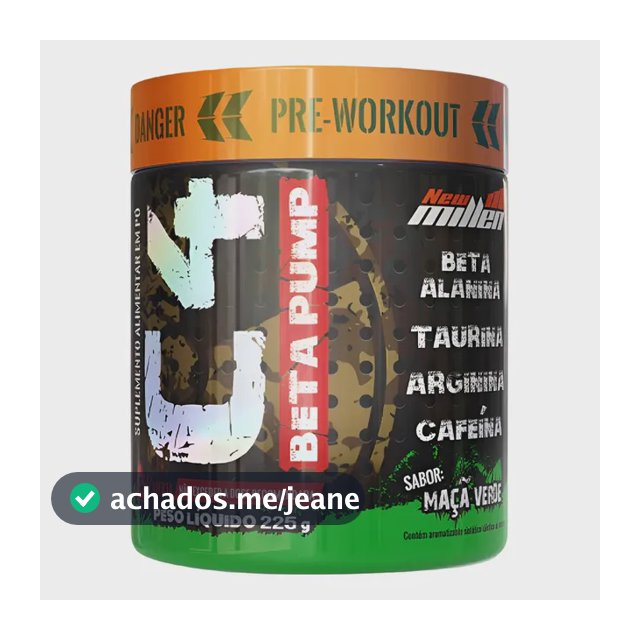 Suplemento em Pó C4 Beta Pump 225g New Millen Sabor Maçã verde