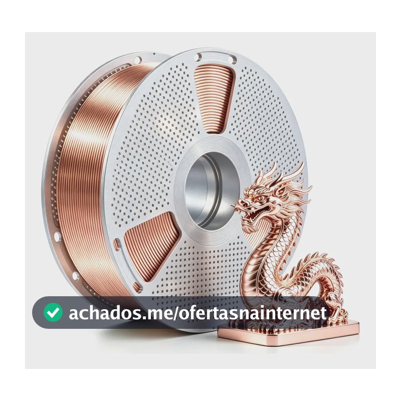 Filamento 3d Yameite Pla+silk Colorido 1kg Multicolor Cobre