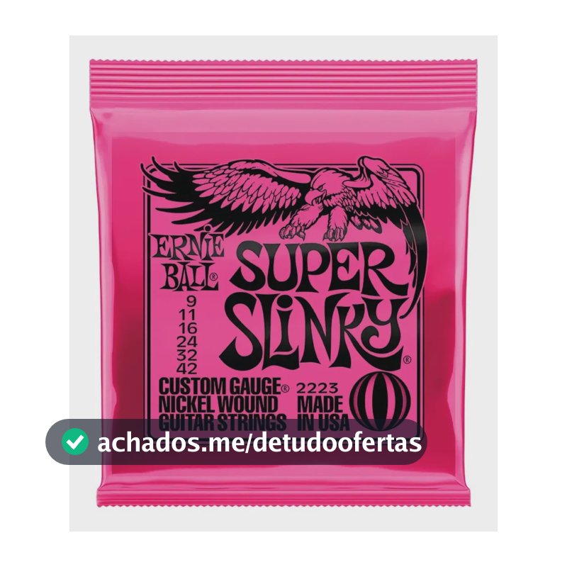 Corda Ernie Ball 009 Super Slinky Níquel Para Guitarra