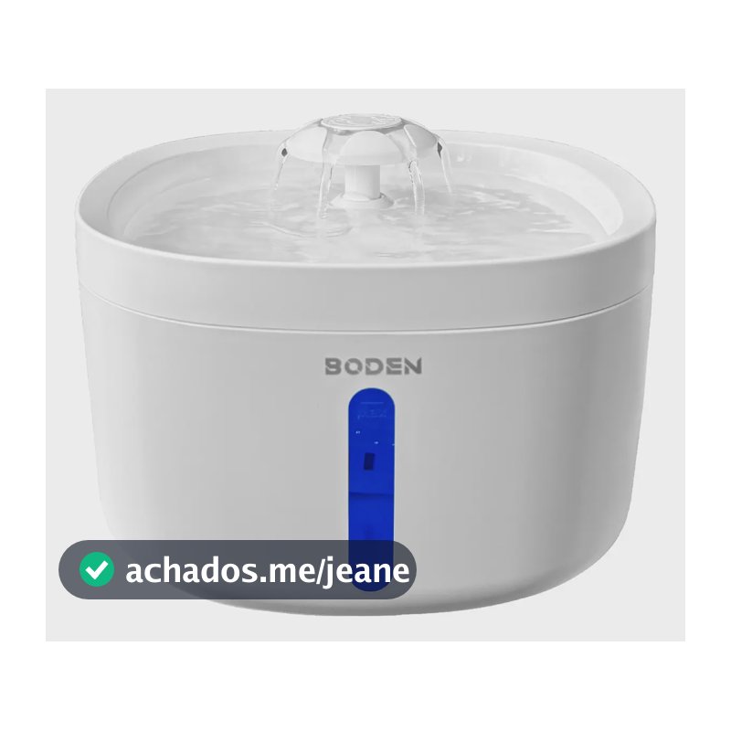 Bebedouro Fonte de Água com Filtro para Gato e Cachorro Portátil Inteligente Automatico 2,6L Boden