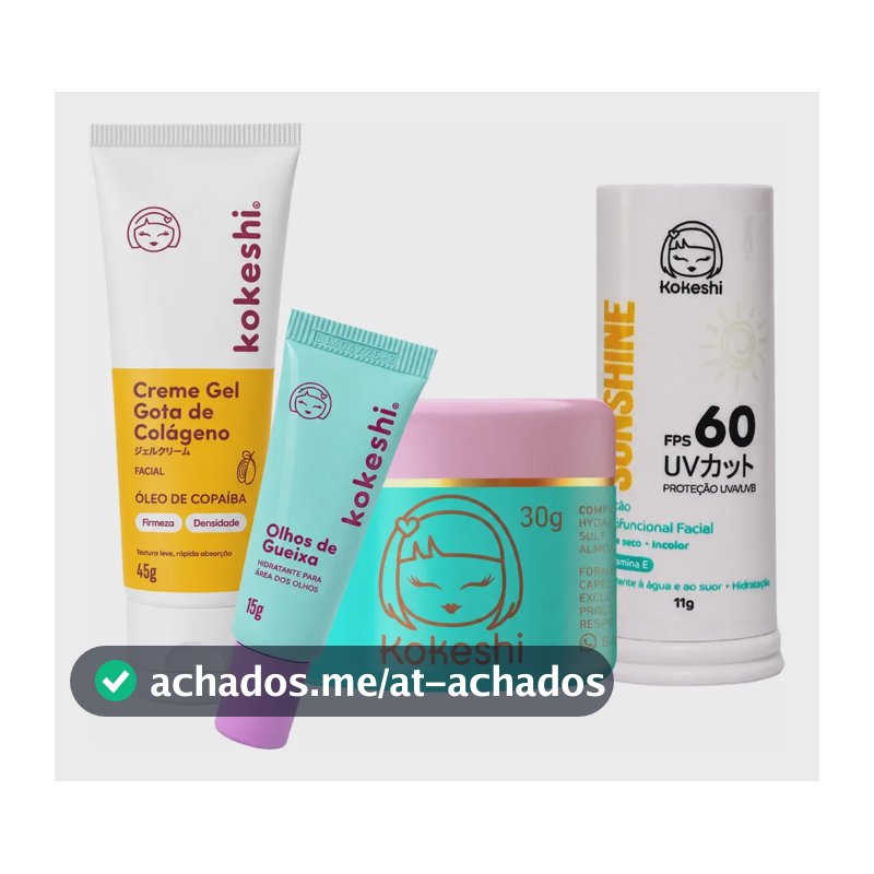 Kit Bastão Facial Fps60 Renovadores Gota De Colágeno Kokeshi